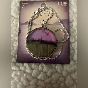 Italian made 925 sterling silver necklace and a wood & resin new pendant!